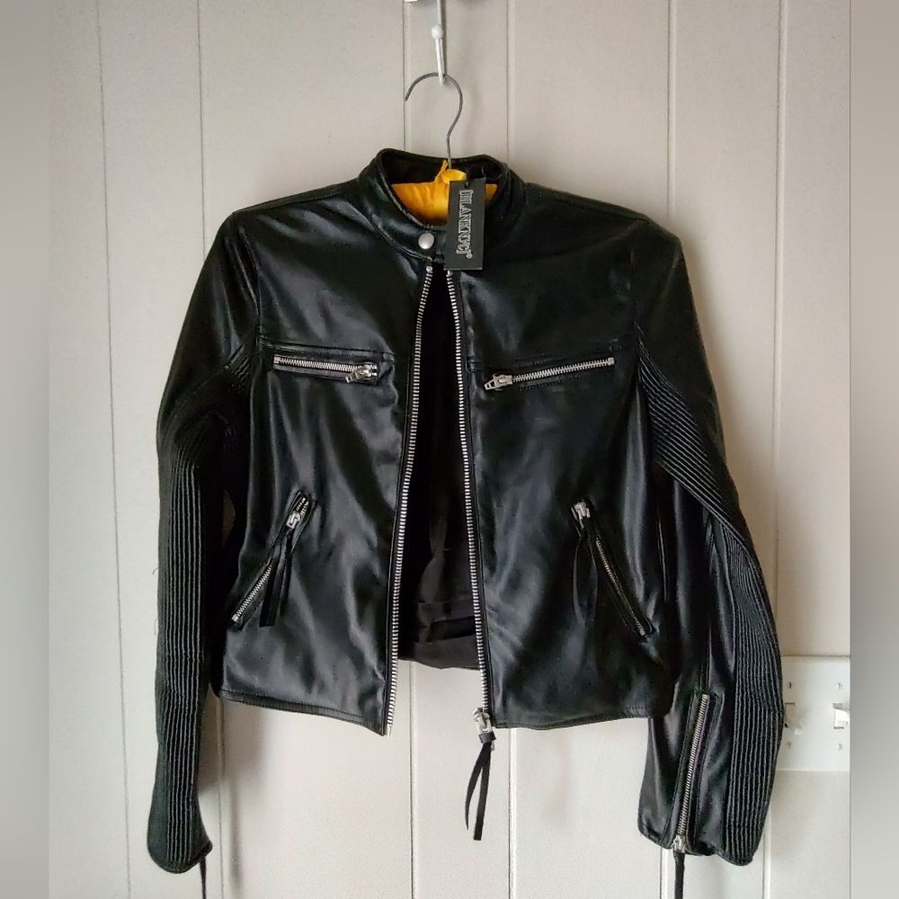 Blanknyc Women's Vegan Leather Moto Jacket Coat Size XS NWT - Picture 2 of 6